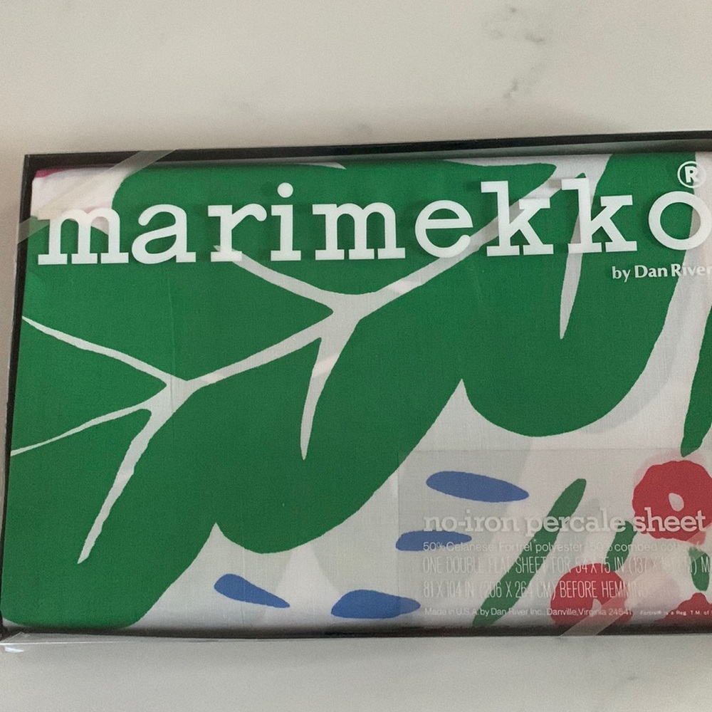 Vintage Marimekko Double Flat Sheet